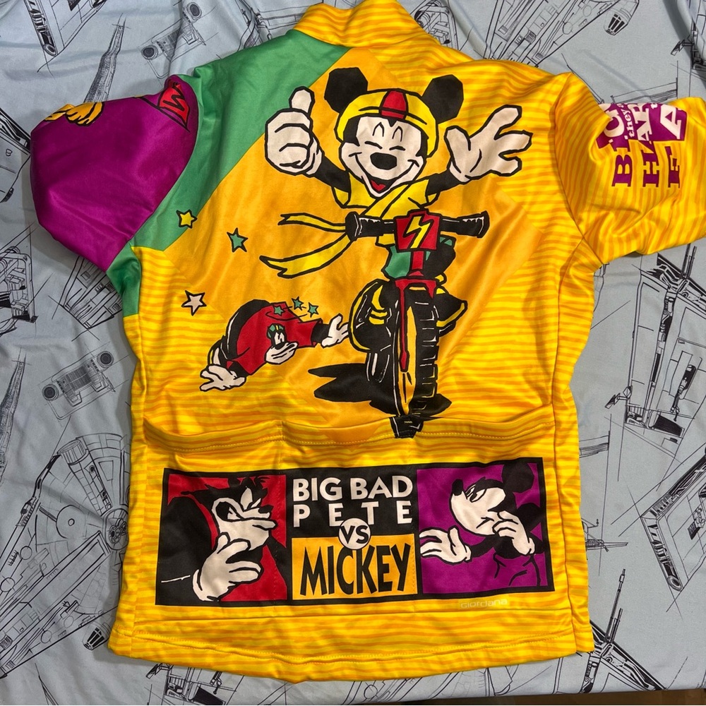 Vintage Disney Giordana ‘Big Bad Pete vs Mickey’ Cycling Jersey - Picture 7 of 10
